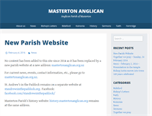 Tablet Screenshot of mastertonanglican.org